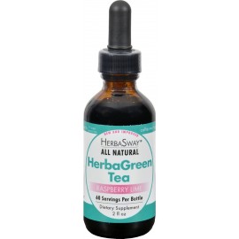 Herbasway Laboratories HerbaGreen Tea Raspberry Lime 2 fl Oz