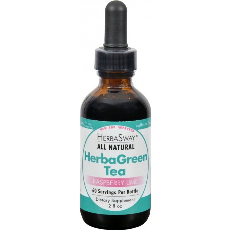 Herbasway Laboratories HerbaGreen Tea Raspberry Lime 2 fl Oz