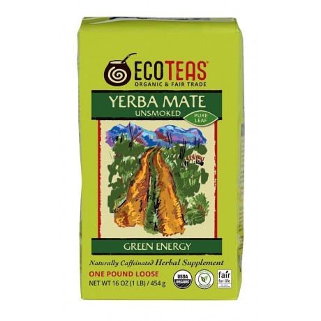 ECOTEAS Yerba Mate Pure Leaf Loose Tea (6x1LB)