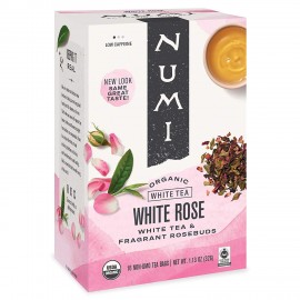 Numi Tea Organic Tea White Rose, Full Leaf White Tea (6x16 Bag )