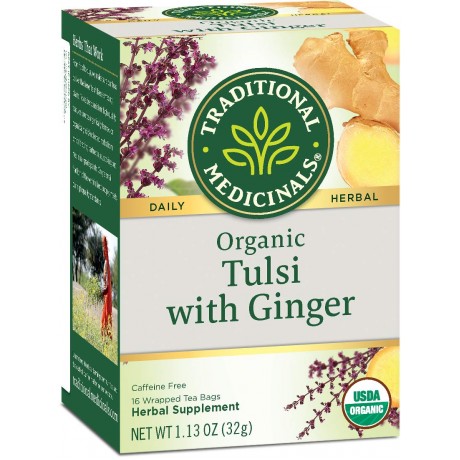 Traditional Medicinals Tulsi With Ginger (6x16 BAG )