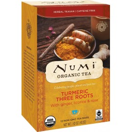 Numi Tea Three Roots,Ginger,Licrc,Rose (6x12 BAG)