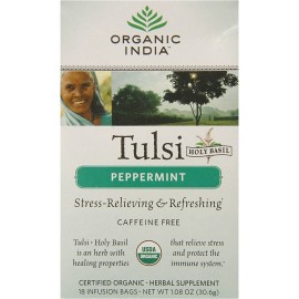 India Peppermint Tulsi Tea (6x18 CT)