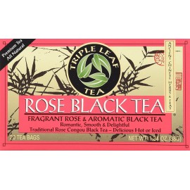 Triple Leaf Tea Black Tea Rose (6x20 Tea Bags)