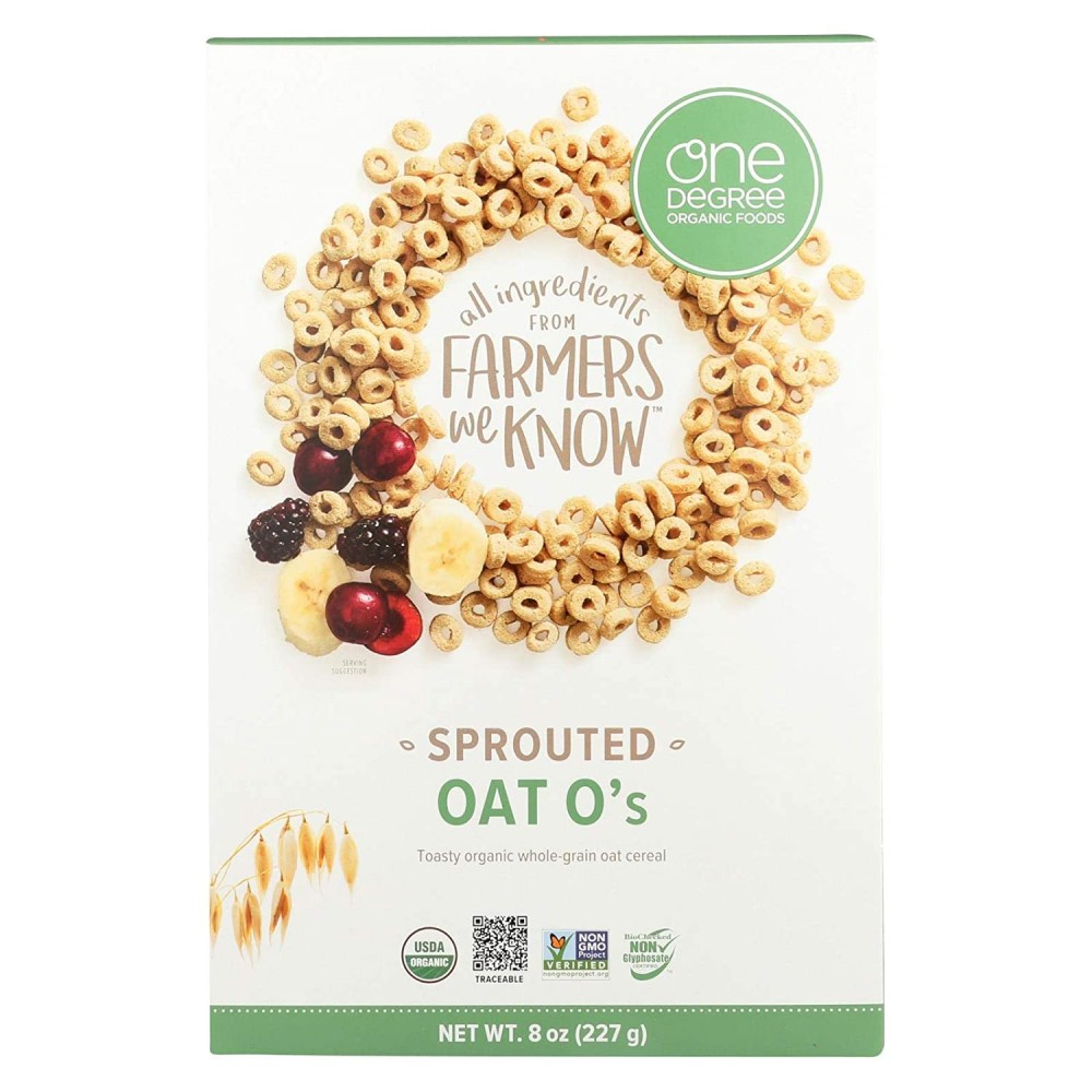 One Degree Organic Foods Odof Vegan Sprouted Oat O'S (6X8 OZ)