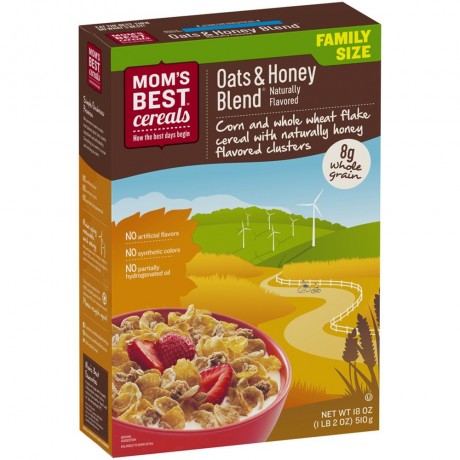 Mom's Best Naturals Oats Honey Blend (14x18Oz)