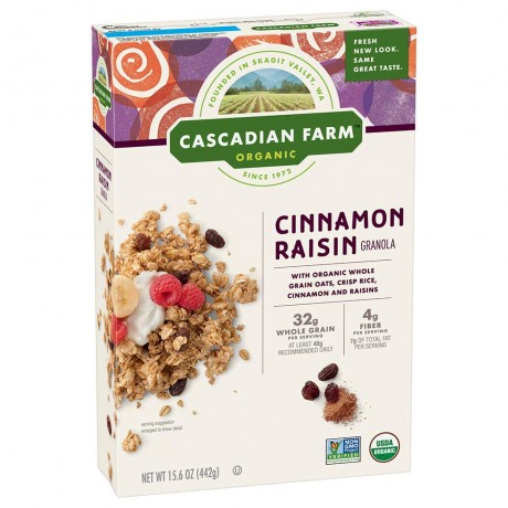 Cascadian Farm Cinn Raisin Granola (6x15.6OZ )