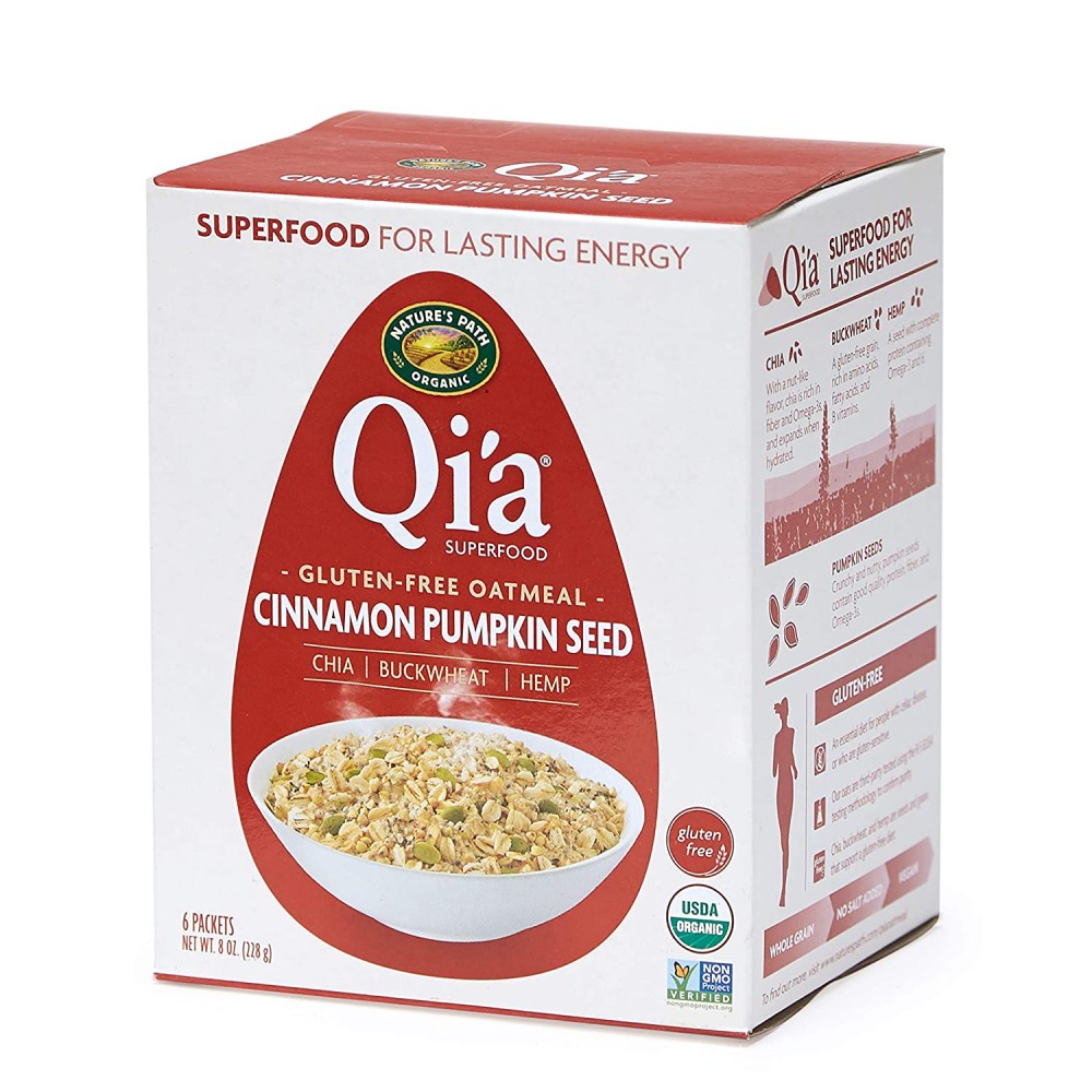 Nature's Path Qi'a Superfood Oatmeal Cinnamon Pumpkin (6x8 OZ)