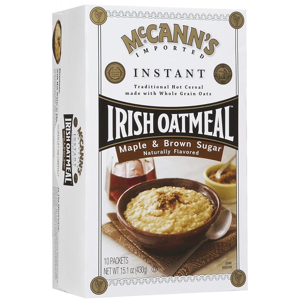 McCann's Instant Irish Oatmeal Maple Brown Sugar (12x15.1Oz)