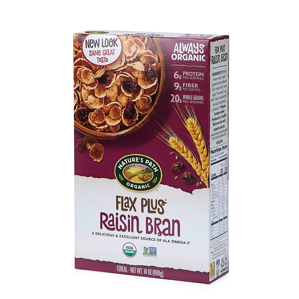 Nature's Path Flax Plus Raisin Bran Cereal (12x14 Oz)