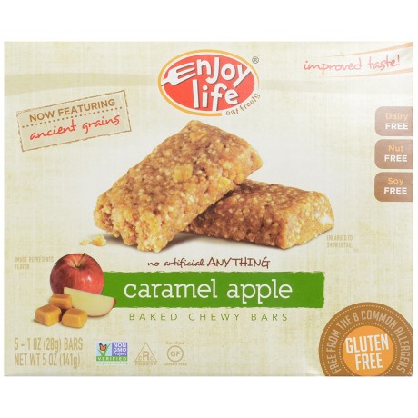 Enjoy Life Foods Caramel Apple Snack Bar Gluten Free (6x5 Oz)