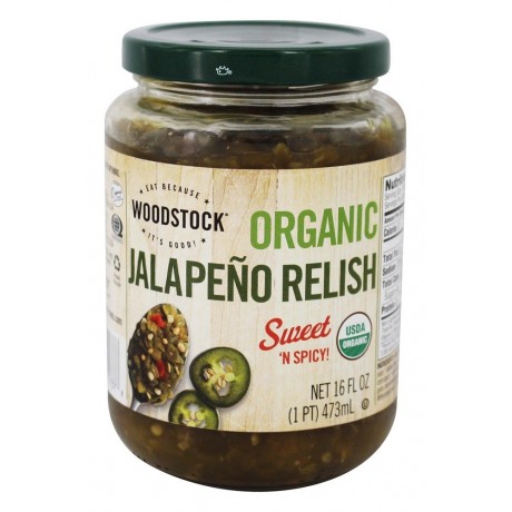 Woodstock Organic Relish Jalapeno (6x16 OZ)