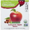 Santa Cruz Organic Apple Sauce Cinnamon (6X4 Ct)