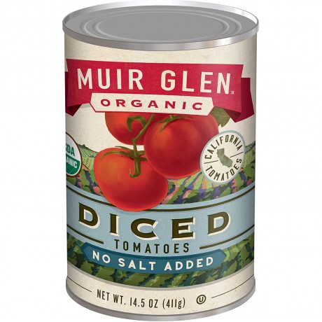 Muir Glen Diced Tomato No Salt (12x14.5 Oz)