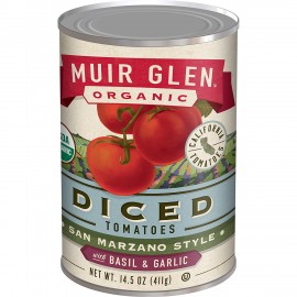 Muir Glen Diced Basil & Garlic Tomato (12x14.5 Oz)