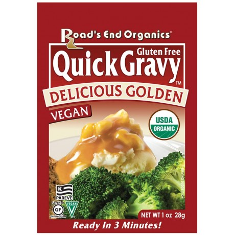 Road's End Organics Gluten Free Golden Gravy Mix, 1 Ounce Pouch (Pack of 12)